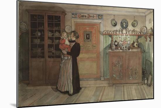 Between Christmas and New Year, from 'A Home' series, c.1895-Carl Larsson-Mounted Giclee Print