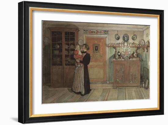 Between Christmas and New Year, from 'A Home' series, c.1895-Carl Larsson-Framed Giclee Print