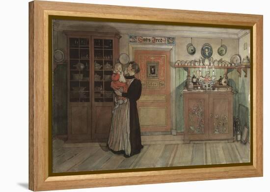 Between Christmas and New Year, from 'A Home' series, c.1895-Carl Larsson-Framed Premier Image Canvas