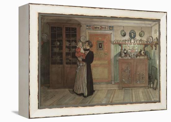 Between Christmas and New Year, from 'A Home' series, c.1895-Carl Larsson-Framed Premier Image Canvas