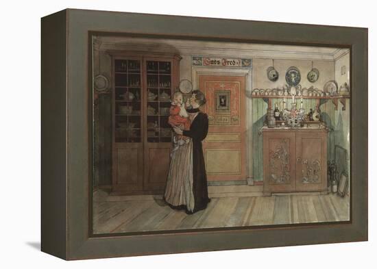 Between Christmas and New Year, from 'A Home' series, c.1895-Carl Larsson-Framed Premier Image Canvas