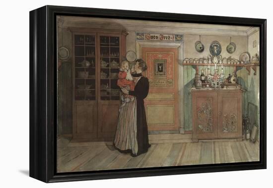 Between Christmas and New Year, from 'A Home' series, c.1895-Carl Larsson-Framed Premier Image Canvas