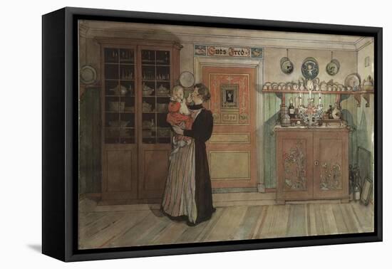 Between Christmas and New Year, from 'A Home' series, c.1895-Carl Larsson-Framed Premier Image Canvas