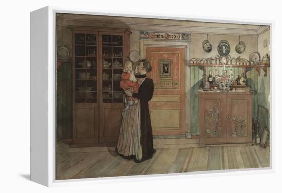 Between Christmas and New Year, from 'A Home' series, c.1895-Carl Larsson-Framed Premier Image Canvas