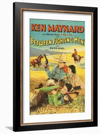 Between Fighting Men-null-Framed Art Print