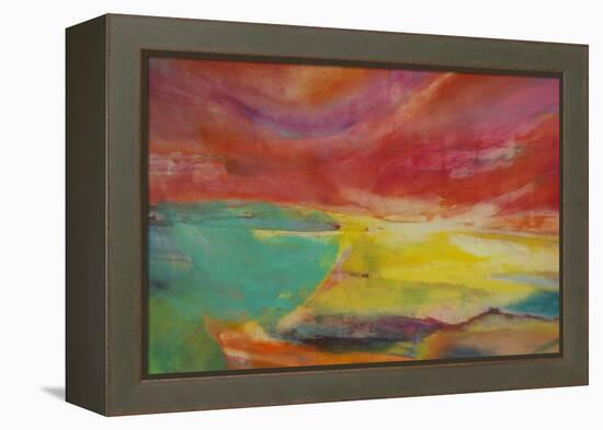 Between Land and Sea, Landscape, 2016-Lou Gibbs-Framed Premier Image Canvas