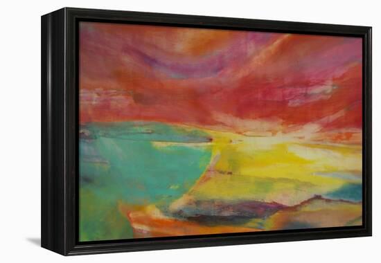 Between Land and Sea, Landscape, 2016-Lou Gibbs-Framed Premier Image Canvas