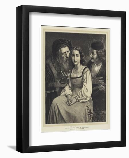 Between Love and Riches-William-Adolphe Bouguereau-Framed Giclee Print