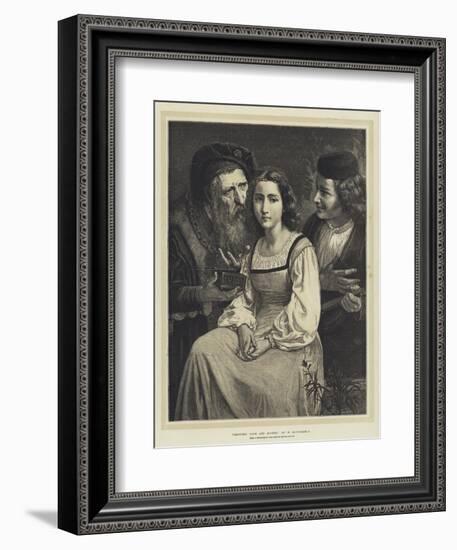 Between Love and Riches-William-Adolphe Bouguereau-Framed Giclee Print