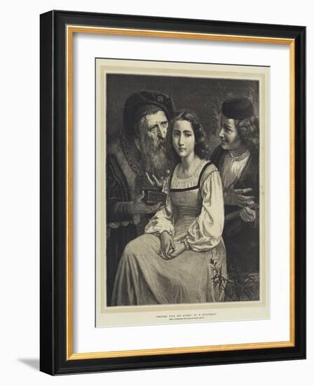 Between Love and Riches-William-Adolphe Bouguereau-Framed Giclee Print