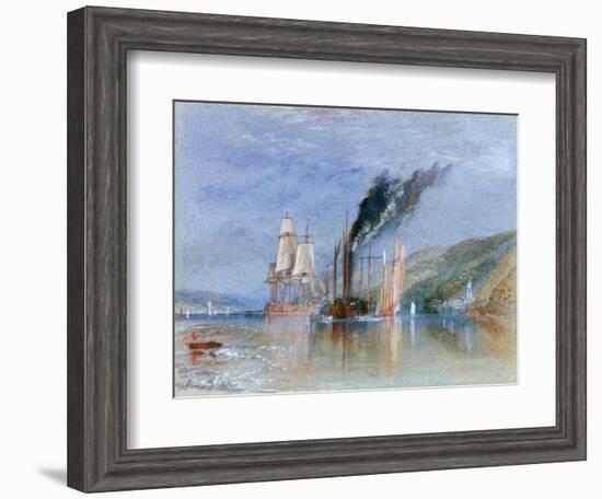 Between Quillebeuf and Villequier, C1832-J. M. W. Turner-Framed Giclee Print