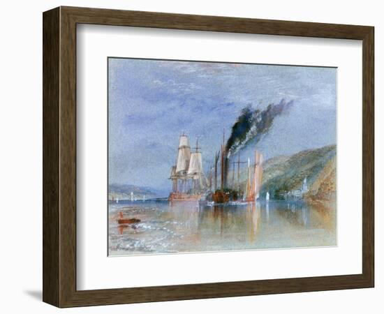 Between Quillebeuf and Villequier, C1832-J. M. W. Turner-Framed Giclee Print