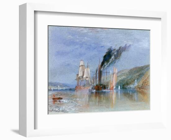 Between Quillebeuf and Villequier, C1832-J. M. W. Turner-Framed Giclee Print