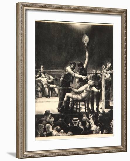 Between Rounds, Small, Second Stone, 1923-George Wesley Bellows-Framed Giclee Print