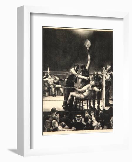 Between Rounds, Small, Second Stone, 1923-George Wesley Bellows-Framed Giclee Print