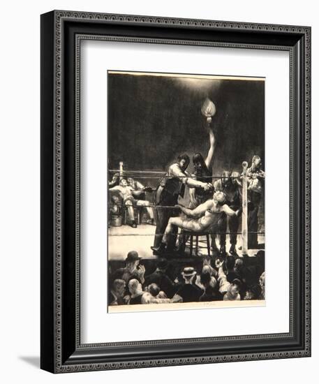 Between Rounds, Small, Second Stone, 1923-George Wesley Bellows-Framed Giclee Print