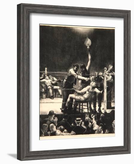 Between Rounds, Small, Second Stone, 1923-George Wesley Bellows-Framed Giclee Print