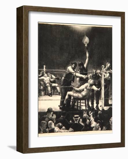 Between Rounds, Small, Second Stone, 1923-George Wesley Bellows-Framed Giclee Print