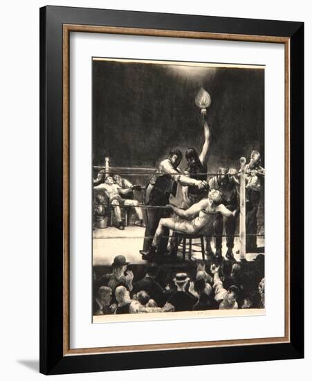 Between Rounds, Small, Second Stone, 1923-George Wesley Bellows-Framed Giclee Print