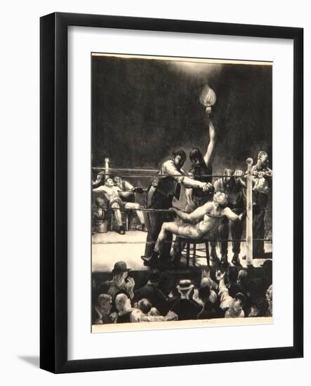 Between Rounds, Small, Second Stone, 1923-George Wesley Bellows-Framed Giclee Print