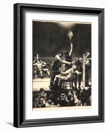 Between Rounds, Small, Second Stone, 1923-George Wesley Bellows-Framed Giclee Print