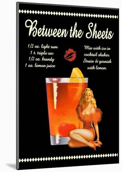 Between the Sheets Cocktail-null-Mounted Giclee Print