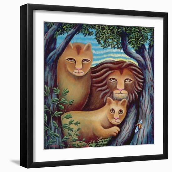 Between the Trees-Jerzy Marek-Framed Giclee Print