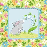 Meadow Bunny I-Betz White-Art Print