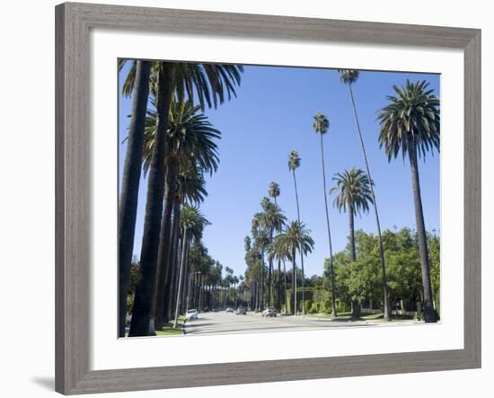 Beverly Drive, Beverly Hills, California, USA-Ethel Davies-Framed Photographic Print