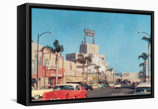 Beverly Drive in the Fifties-null-Framed Stretched Canvas