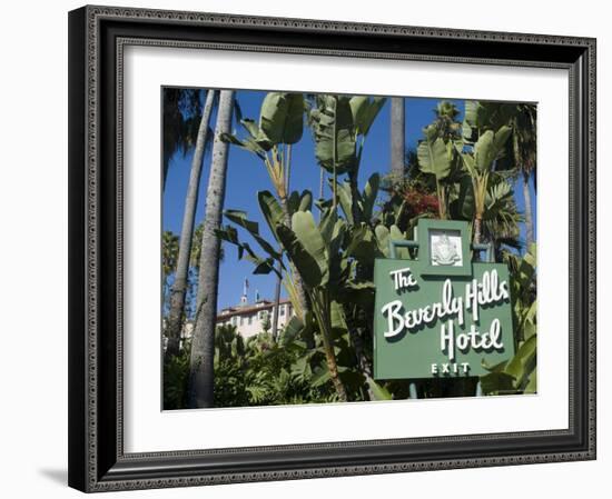 Beverly Hills Hotel, Beverly Hills, California, USA-Ethel Davies-Framed Photographic Print