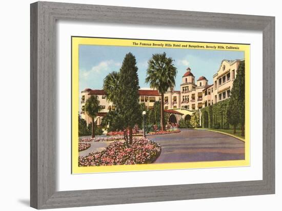 Beverly Hills Hotel, Beverly Hills, Los Angeles, California-null-Framed Art Print
