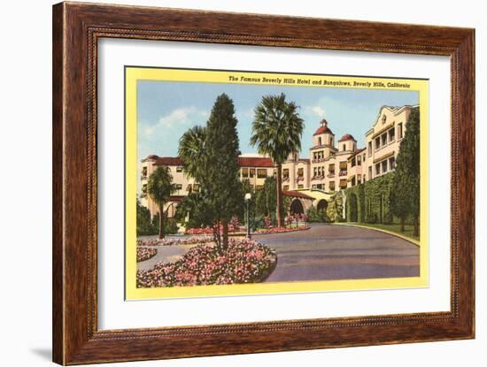 Beverly Hills Hotel, Beverly Hills, Los Angeles, California-null-Framed Art Print