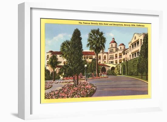 Beverly Hills Hotel, Beverly Hills, Los Angeles, California-null-Framed Art Print