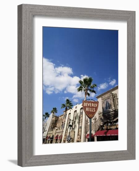 Beverly Hills Sign, Beverly Hills, California, USA-Adina Tovy-Framed Photographic Print