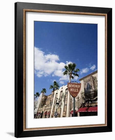 Beverly Hills Sign, Beverly Hills, California, USA-Adina Tovy-Framed Photographic Print