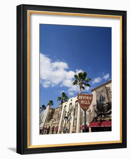 Beverly Hills Sign, Beverly Hills, California, USA-Adina Tovy-Framed Photographic Print