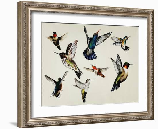 Bevy of Birds-Sydney Edmunds-Framed Giclee Print