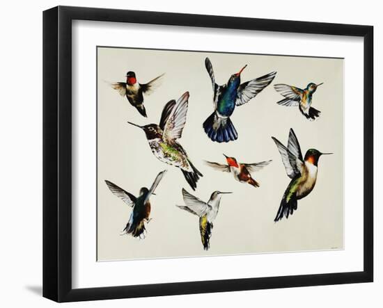 Bevy of Birds-Sydney Edmunds-Framed Giclee Print