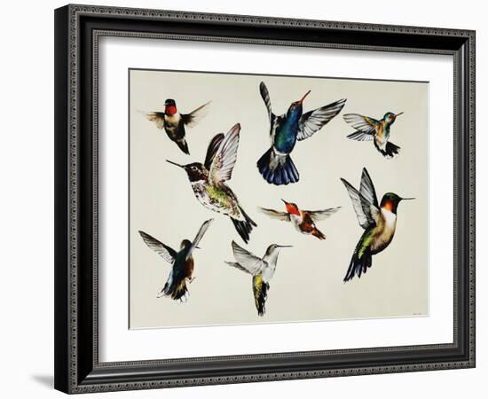 Bevy of Birds-Sydney Edmunds-Framed Giclee Print