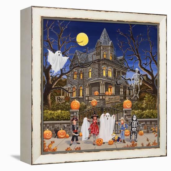 Beware - Haunted House-William Vanderdasson-Framed Premier Image Canvas