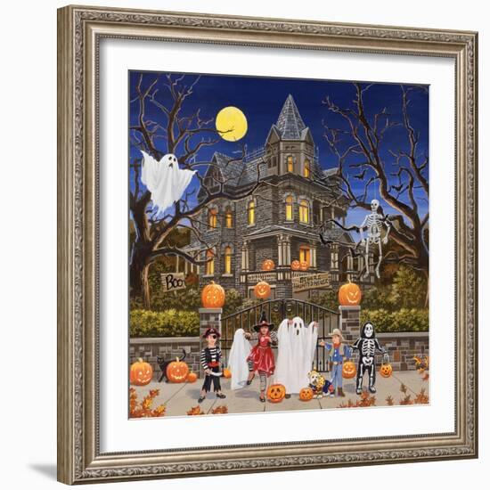 Beware - Haunted House-William Vanderdasson-Framed Giclee Print