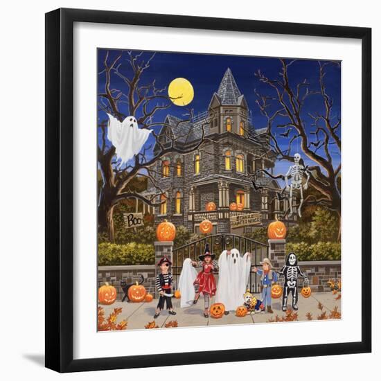 Beware - Haunted House-William Vanderdasson-Framed Giclee Print