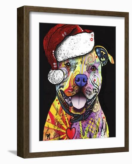 Beware of Pit Bulls Christmas Edition-Dean Russo-Framed Giclee Print