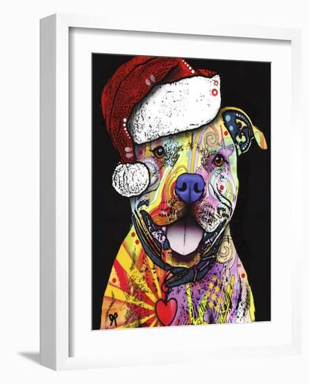 Beware of Pit Bulls Christmas Edition-Dean Russo-Framed Giclee Print