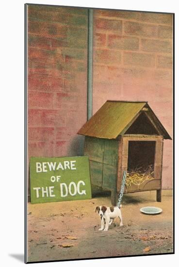 Beware of The Dog-null-Mounted Art Print