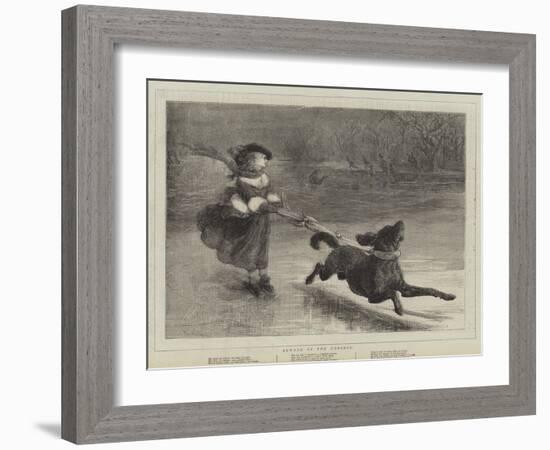 Beware of the Express!-Samuel Edmund Waller-Framed Giclee Print