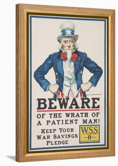 Beware of the Wrath of a Patient Man! Poster-James Montgomery Flagg-Framed Premier Image Canvas