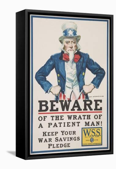 Beware of the Wrath of a Patient Man! Poster-James Montgomery Flagg-Framed Premier Image Canvas