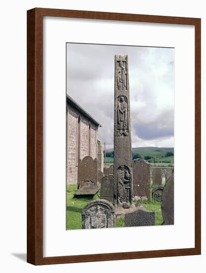 Bewcastle Anglo-Saxon Cross, 7th century. Artist: Unknown-Unknown-Framed Giclee Print